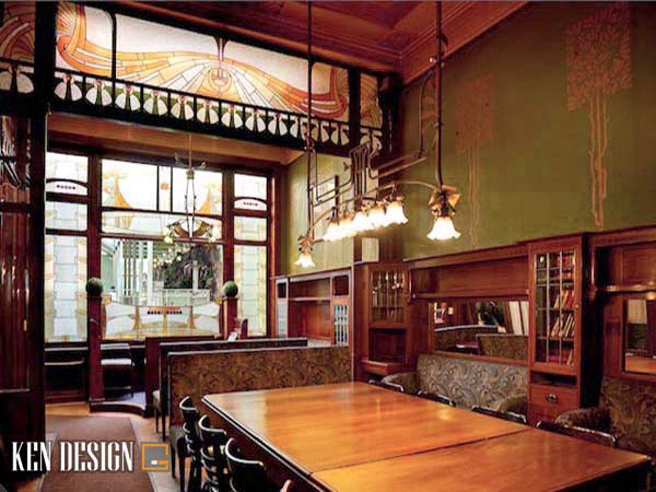 mẫu quán cafe phong cách cổ điển
